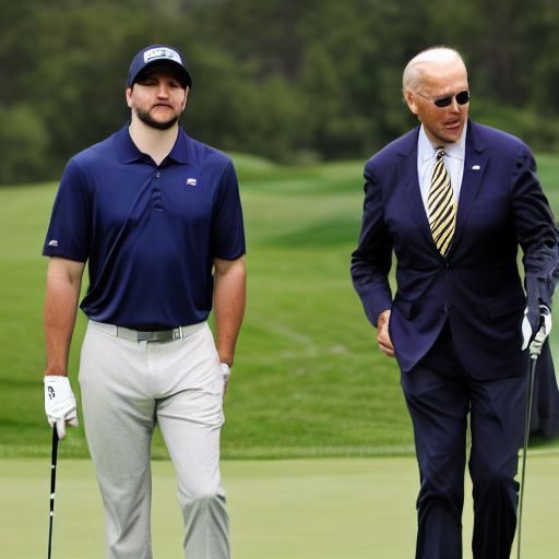 Короткая история про приключениях Овечкина и Байдена, как они играли в гольф.