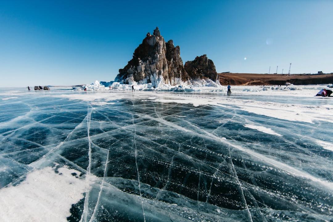 Байкал фото зимой лед