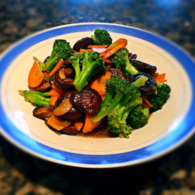 Грибы шиитаке и брокколи Рецепт для похудения