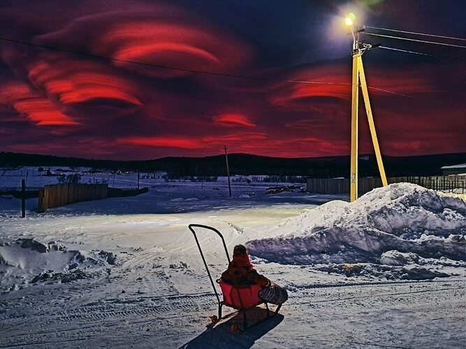 Интересное явление Лентикулярные облака, что это за явление.