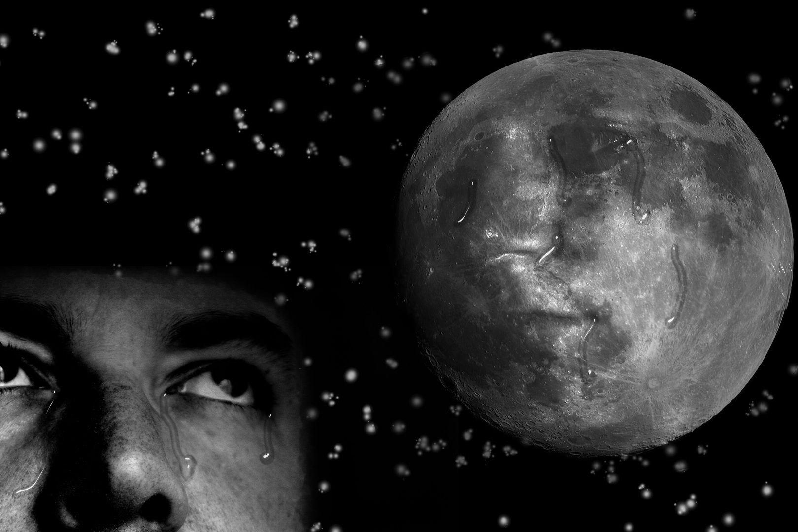 Луна и звезды. Фотография Луны грустное лицо. Грустная Луна. Луна новости.