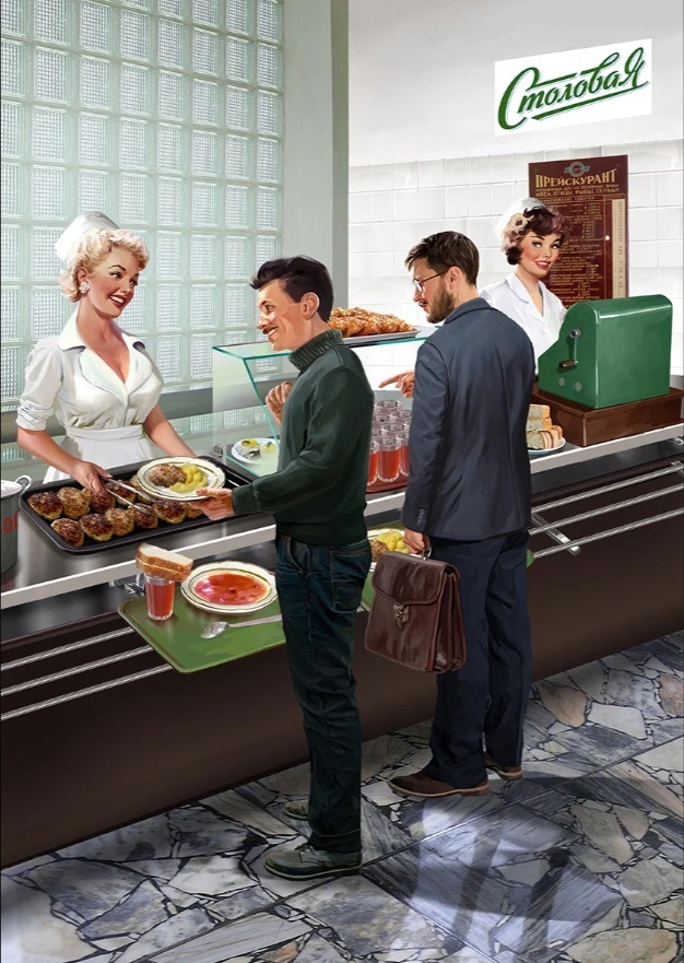 Назад в СССР. Нереально красивые девушки на советском пин-ап плакате