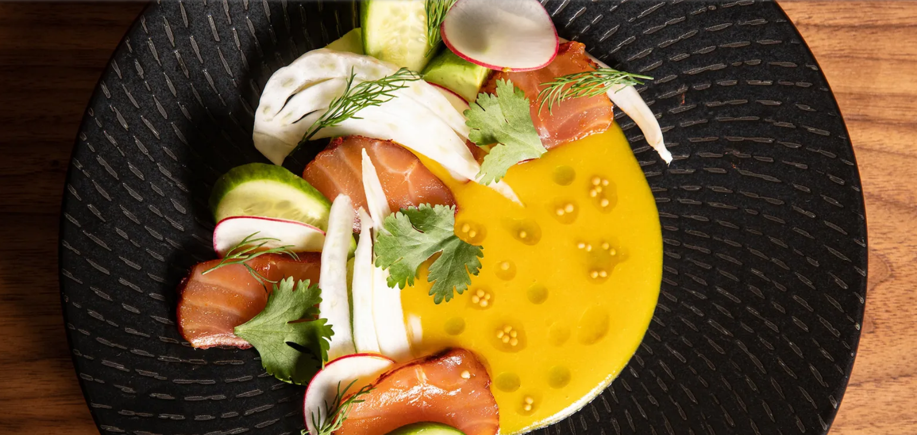 Вяленый лосось бербер с семенами горчицы и облепихой