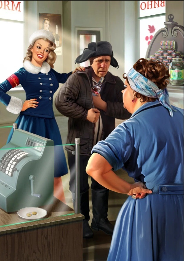 Назад в СССР. Нереально красивые девушки на советском пин-ап плакате