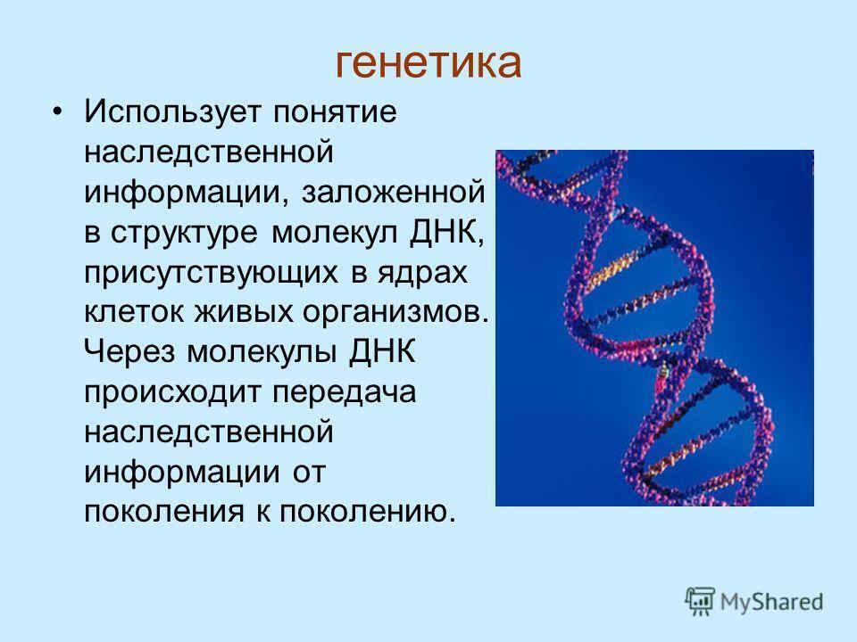 Основная наследственная информация