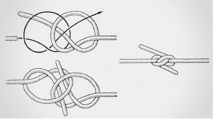 Морской узел завязать поэтапно фото