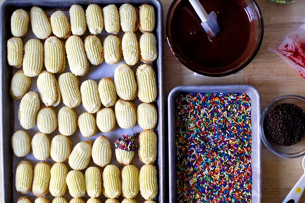 Сдобное печенье в виде пекарни