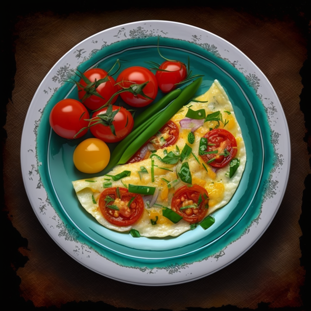 Омлет с помидорами и зеленым луком: легкий и быстрый завтрак на каждый день