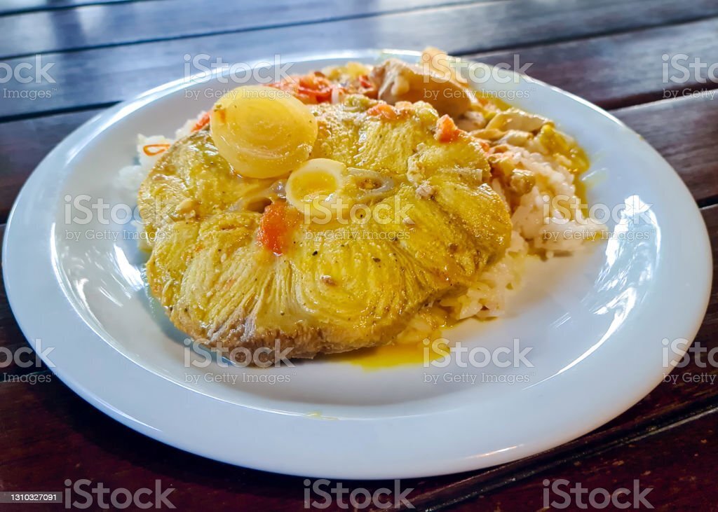 Спинка трески с шафраном