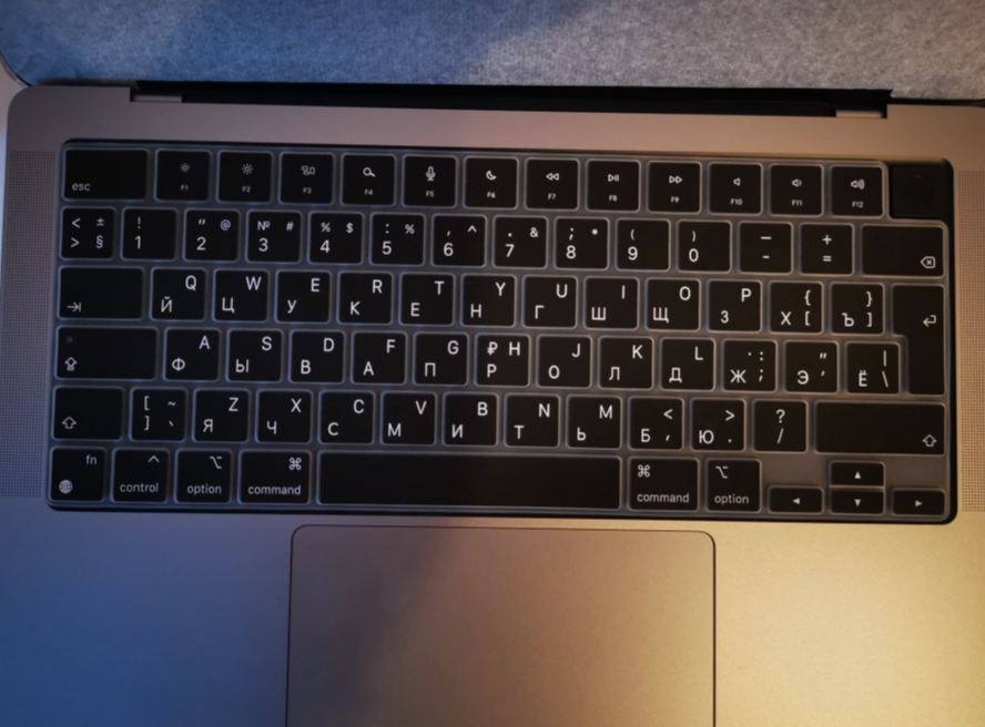 Мягкий чехол для клавиатуры MacBook