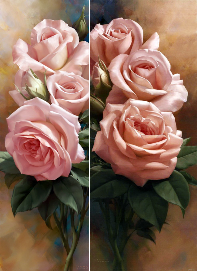 Трогательная нежность. Цветочное волшебство в работах Игоря Левашова.