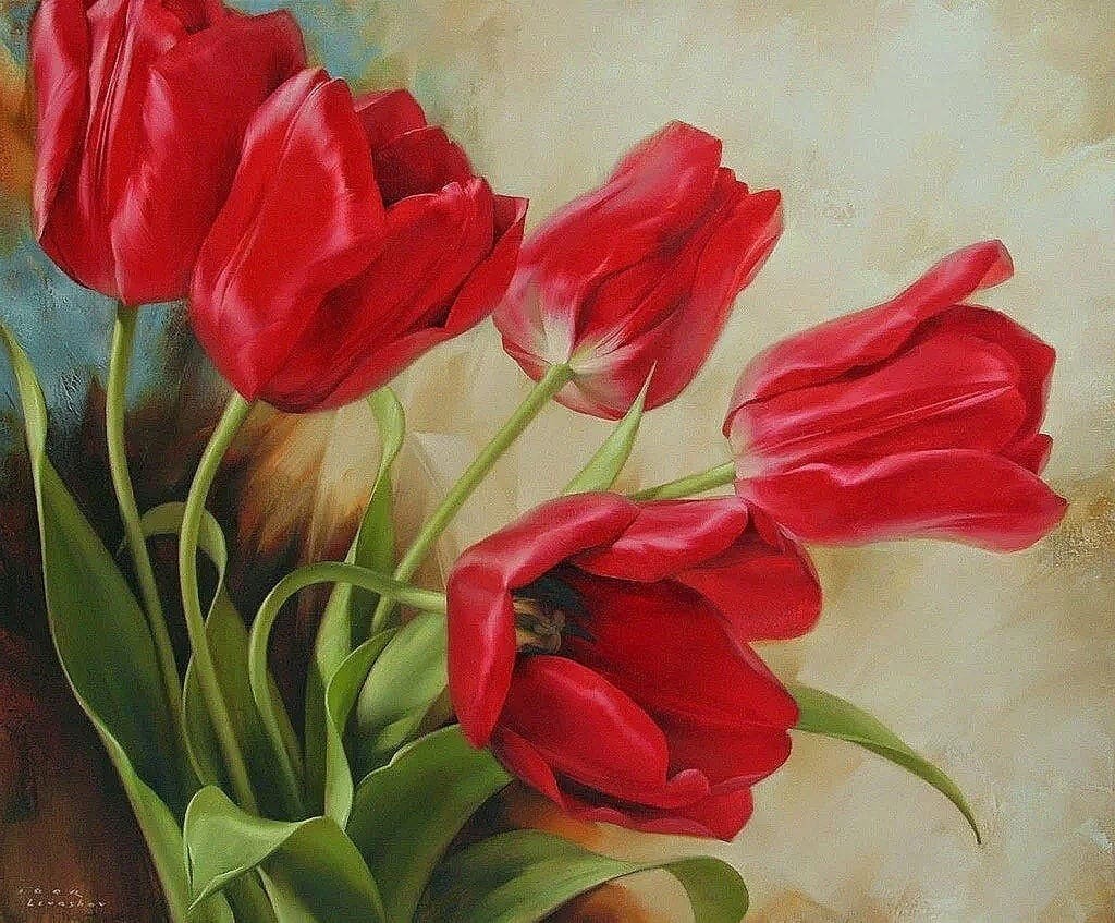 Трогательная нежность. Цветочное волшебство в работах Игоря Левашова.