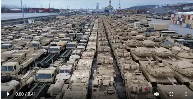 Американские танки в Польше.