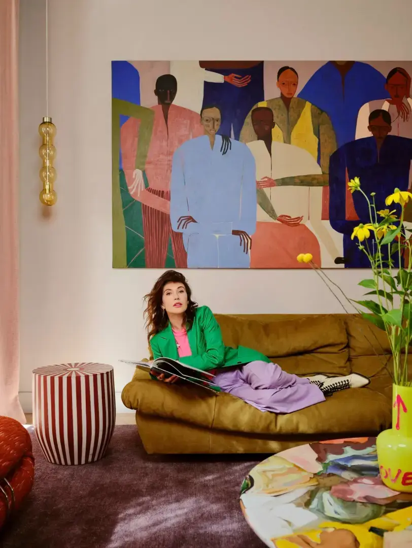 Этюд цвета и формы — в гостях у актрисы Кэрис ван Хаутен.