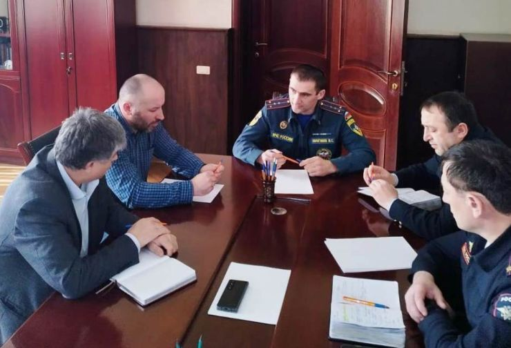 Лесной пожар в Левашинском районе Дагестана.