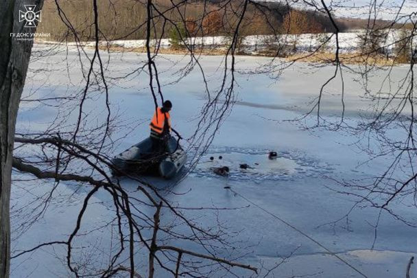 В Хмельницкой области под лед провалились четверо рыбаков: двое погибли