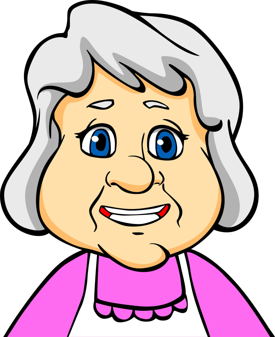 Портрет бабушки для детей