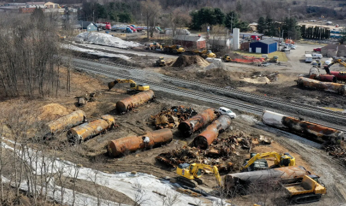 Спустя несколько недель после крушения поезда в Огайо опасения за здоровье людей усиливаются !!!!