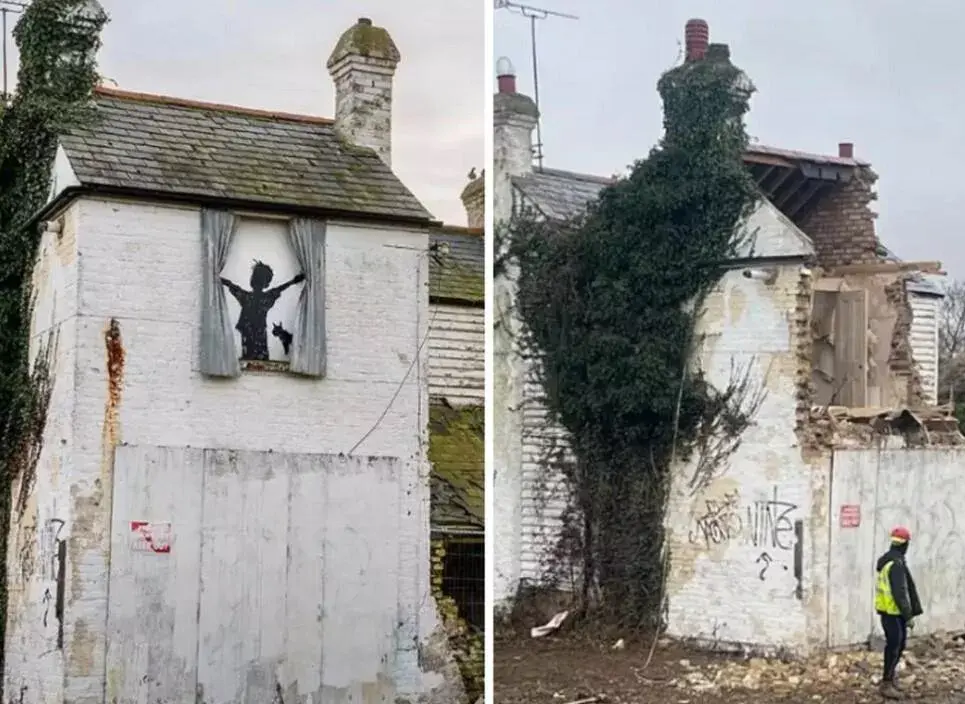 Снесен фермерский дом с произведениями Бэнкси!