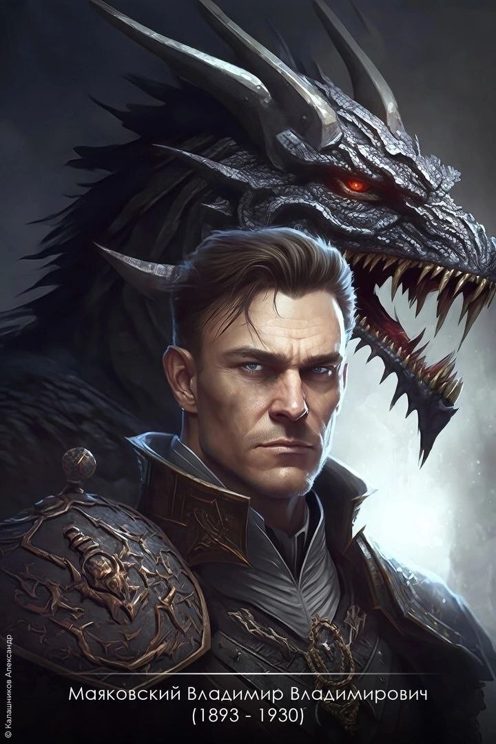 Нейросеть рисует писателей