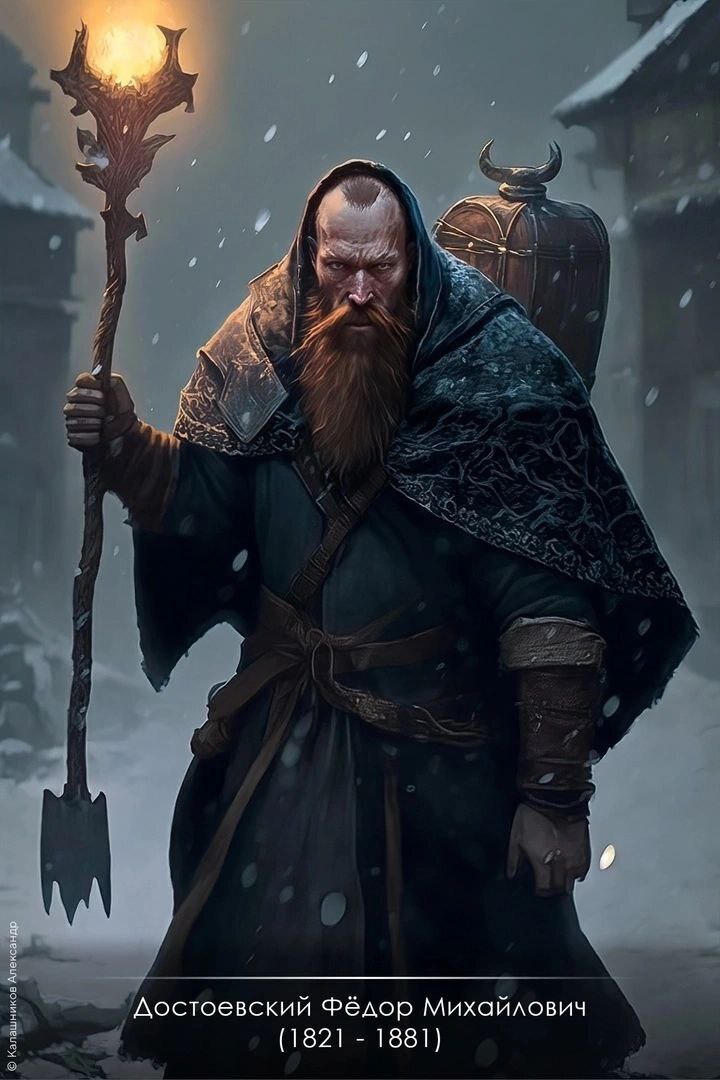 Нейросеть рисует писателей