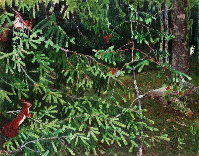 Русский лес в картинах художников. Несколько работ одних из самых известных пейзажистов русской живописи.