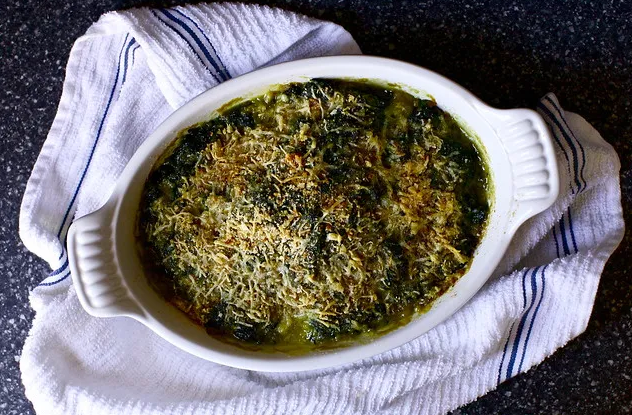 Лучший запеченный шпинат