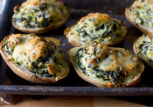 Дважды запеченный картофель с капустой