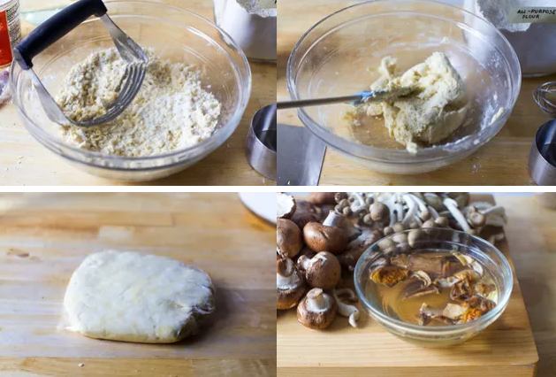 Галет из диких грибов и стильтона