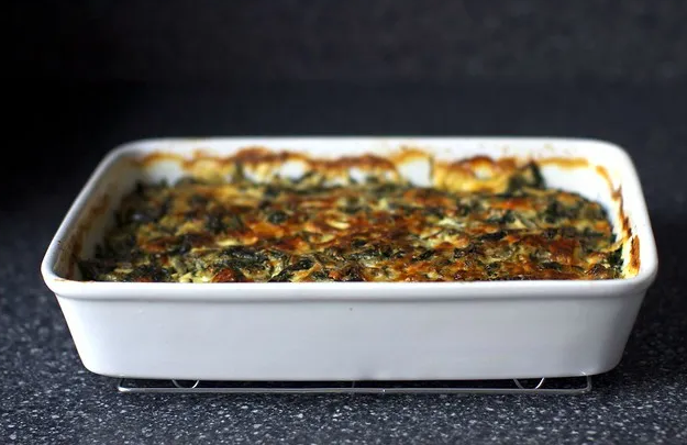 Швейцарский мангольд и гратен из сладкого картофеля