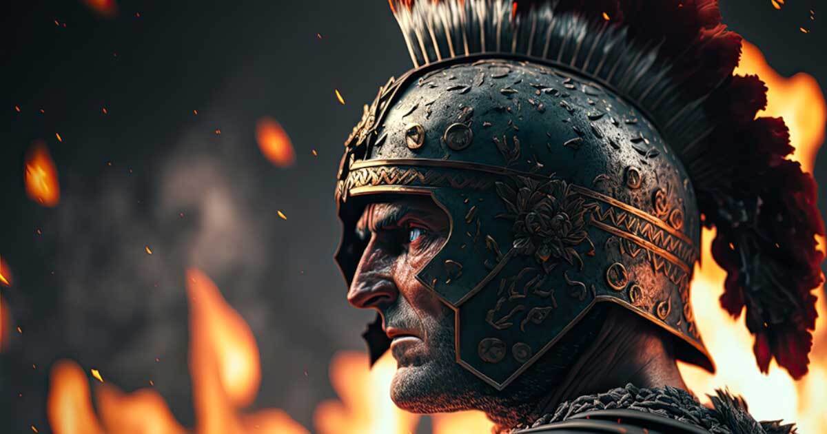 Римляне носили краснохохлатые шлемы, чтобы избежать братоубийства на поле боя