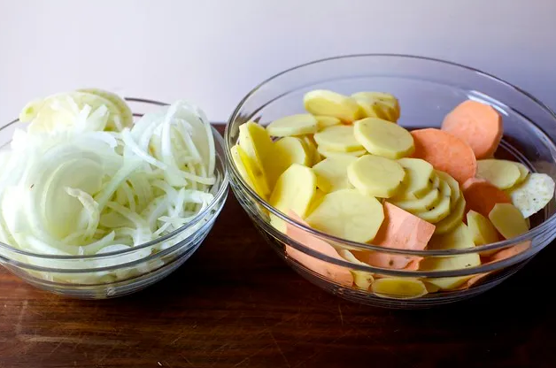 Гратен из корнеплодов