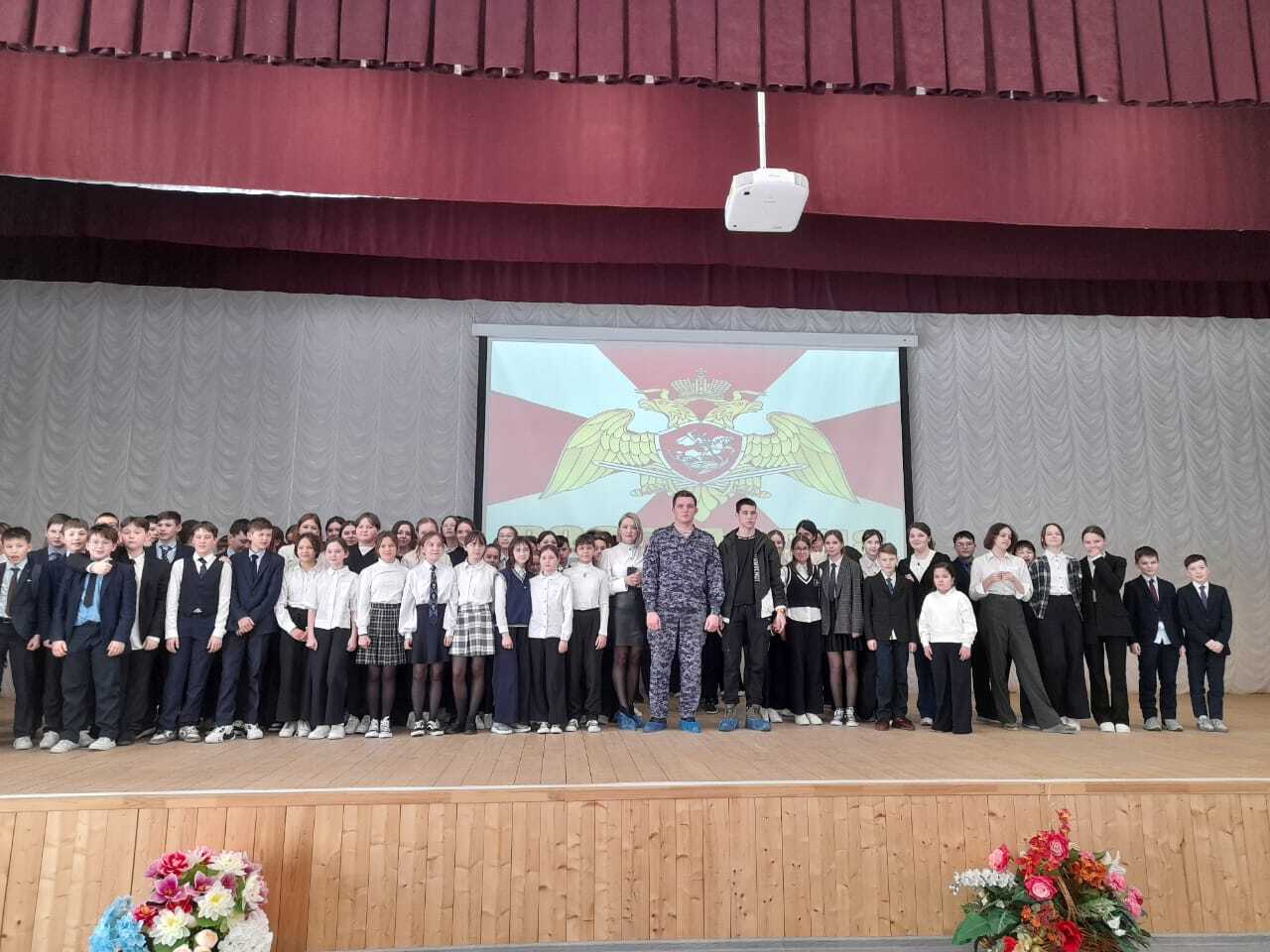 В Башкирии росгвардеец провел урок мужества для школьников