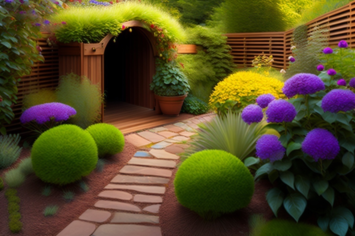 Перепланировка сада с помощью "скрытых" горшков