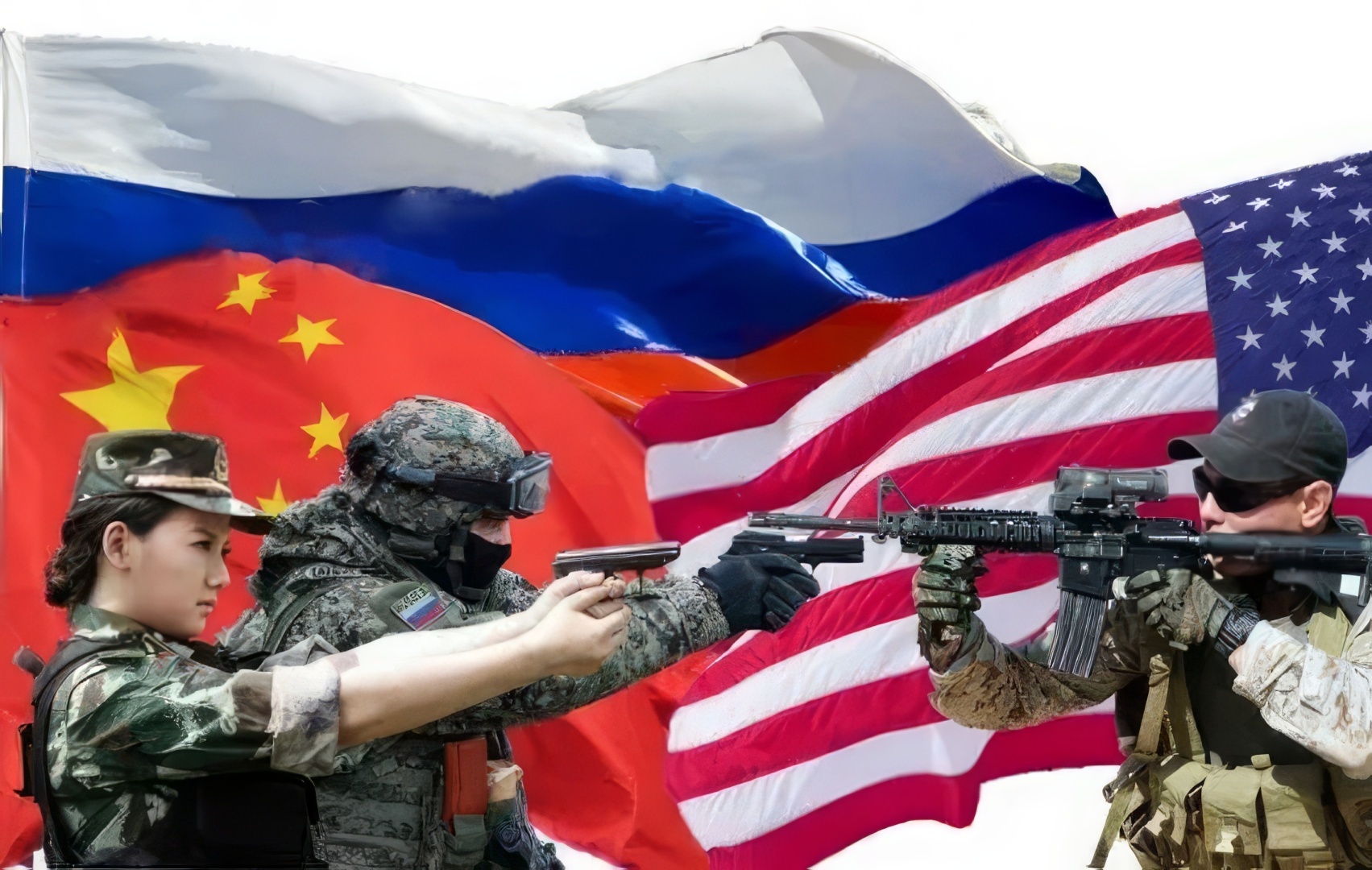 В военный союз входит россия. НАТО И Китай. Россия и США. Россия и Китай против США.