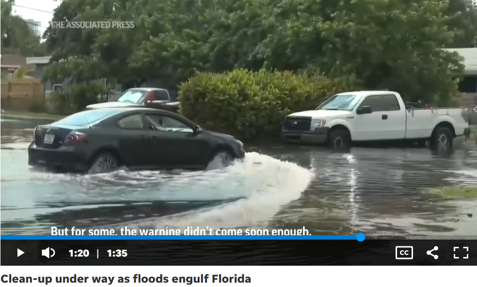 Такое трудно представить! Как такое вообще возможно? В Форт-Лодердейле за день выпало 2 фунта осадков.