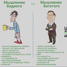 Что значит мышление бедного и богатого человека?