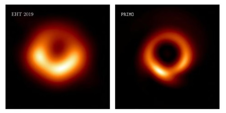 Ученые представили новое улучшенное изображение черной дыры "тощий пончик"