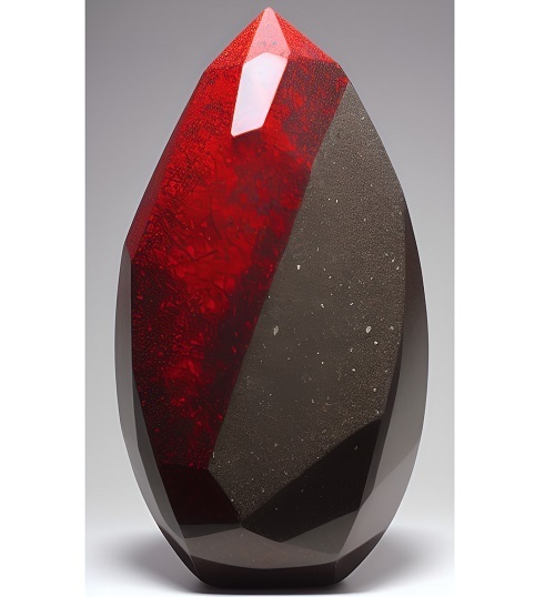 Киноварь или красная охра - железо окисный минерал, имеющий ярко-красный цвет или оттенок от оранжевого до бережного.