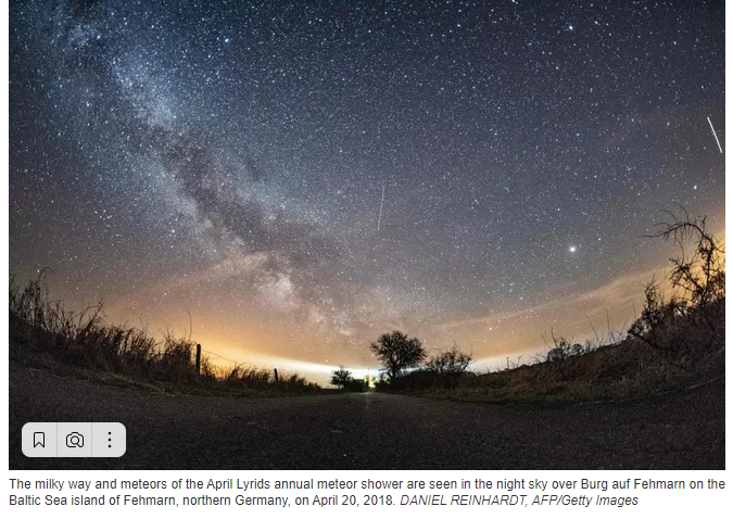 В эти выходные метеорный поток Лириды достигнет своего пика . Вот как увидеть огненные шары.