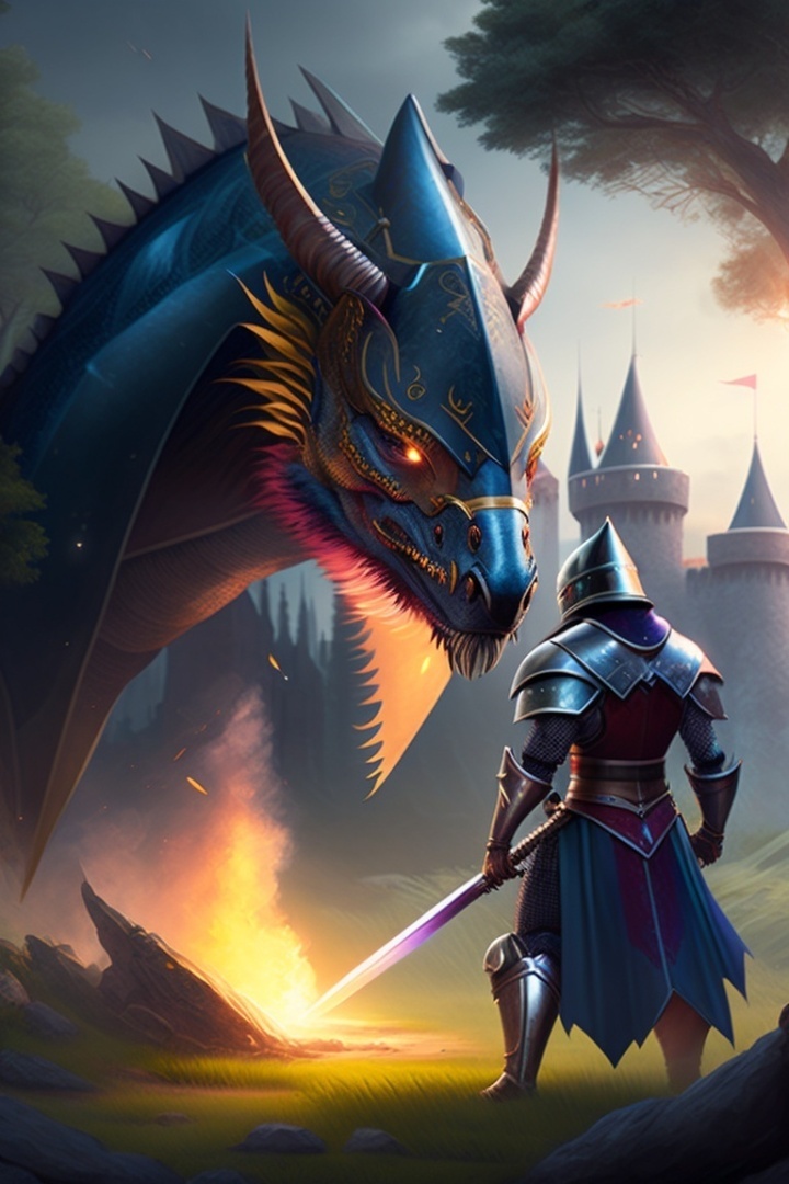 Сказка на ночь. Люди и драконы- сила в дружбе.