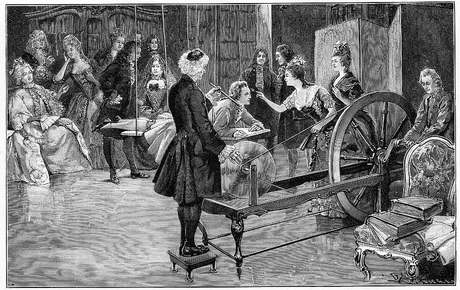 Для своих экспериментов физик Жан-Антуан Нолле использовал людей в качестве материала