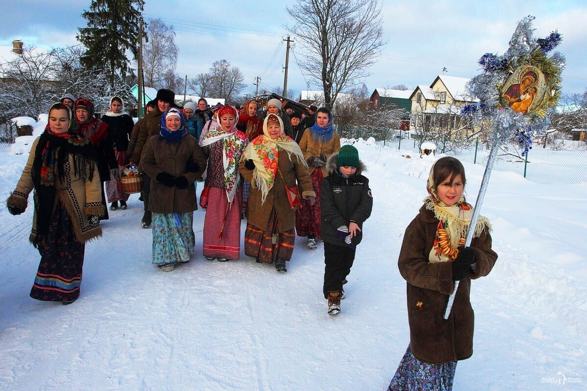 Зимние святки картинки