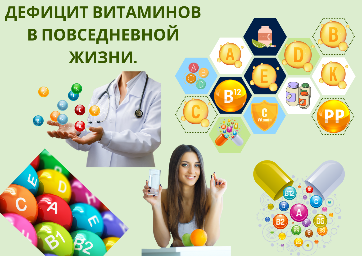 Дефицит витаминов в повседневной жизни.