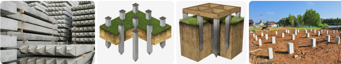 Строительство на крепких фундаментах: Искусство забивки железобетонных свай. Сваи железобетонные забивные для фундамента гаража