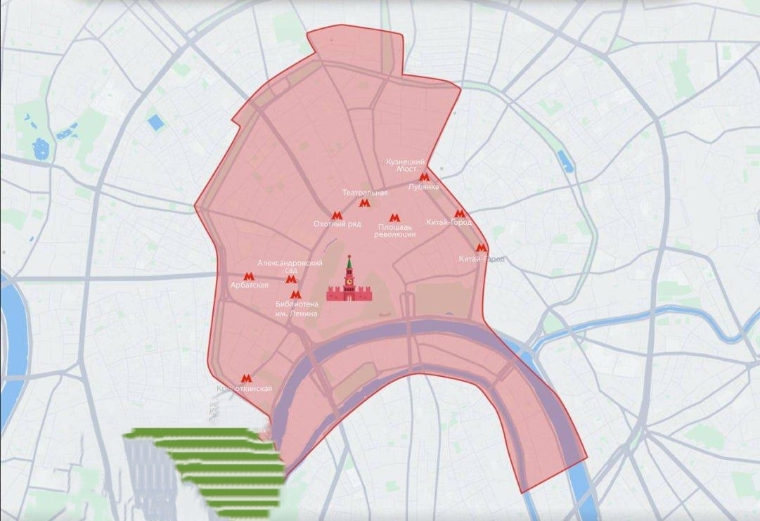 План перекрытия дорог на 9 мая в москве