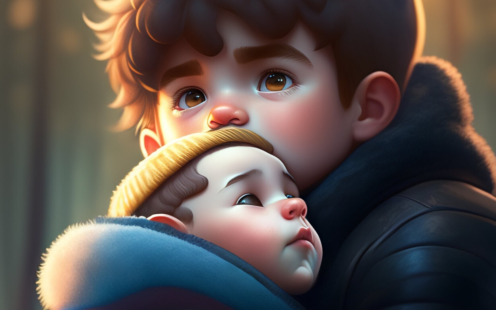 Мини-сказка для ваших детей про маленького мальчика и доброго эльфа.