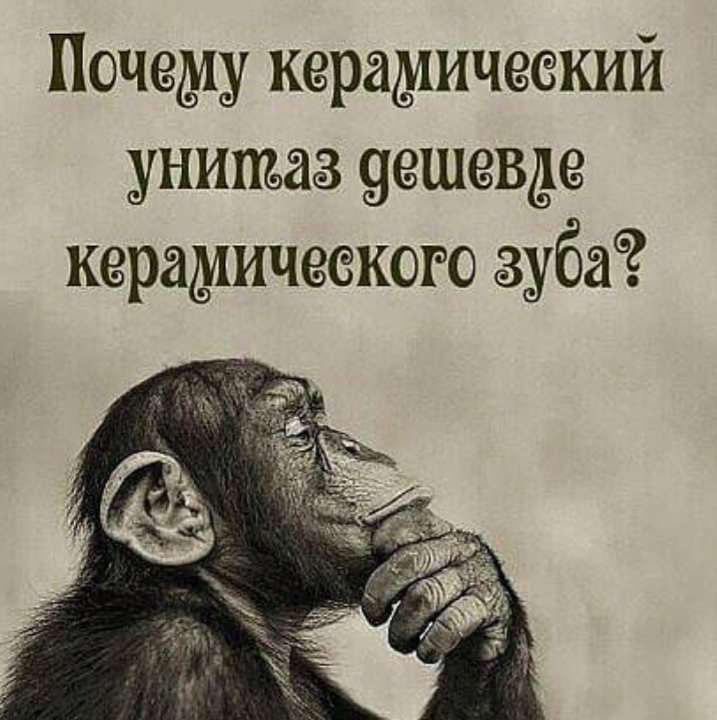 Почему керамический унитаз дешевле керамического зуба?