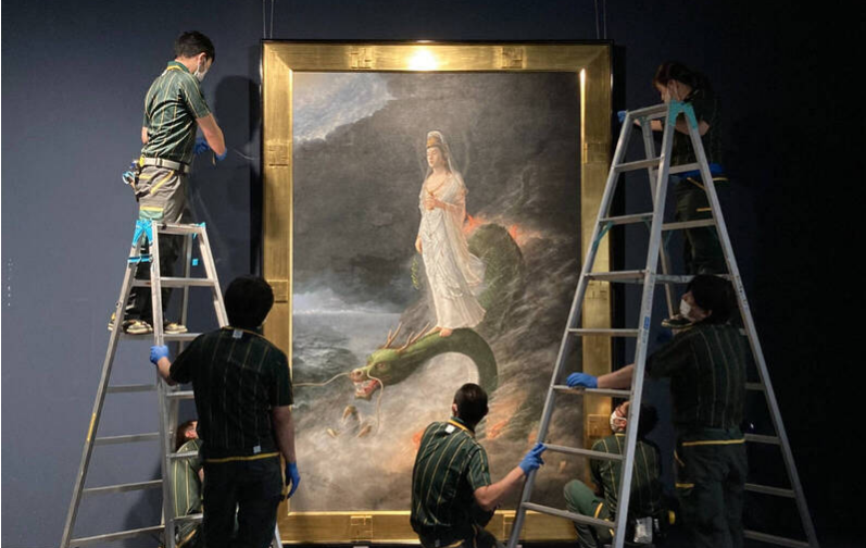 Так знакомо! «Статуя Авалокитешвары верхом на драконе» выставлена ​​в Токийском художественном музее Пользователи сети надеются приехать на Тайвань