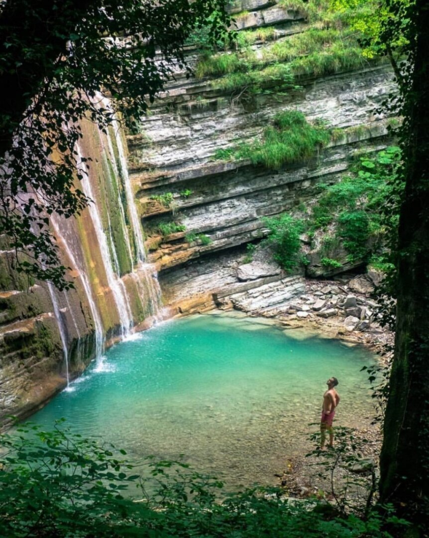 Водопады в геленджике фото